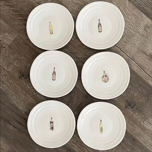 William Sonoma Appetizer Cheese Plates lot of 6